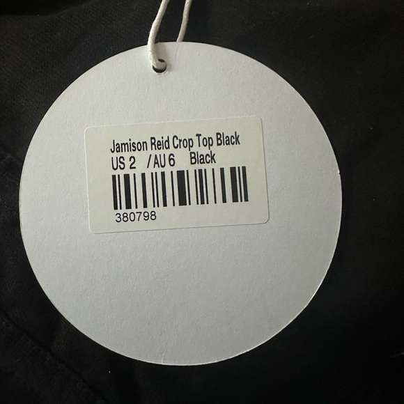 Princess Polly Jamison Reid Crop Top in the color Black - Picture 4 of 4